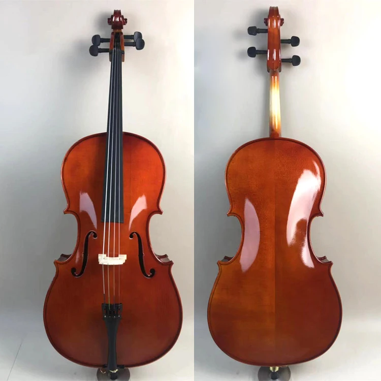 100% solid wood Cello 4/4 3/4 1/2 1/8 spruce wood Top Maple back cello stringed instrument beginner professional violoncello