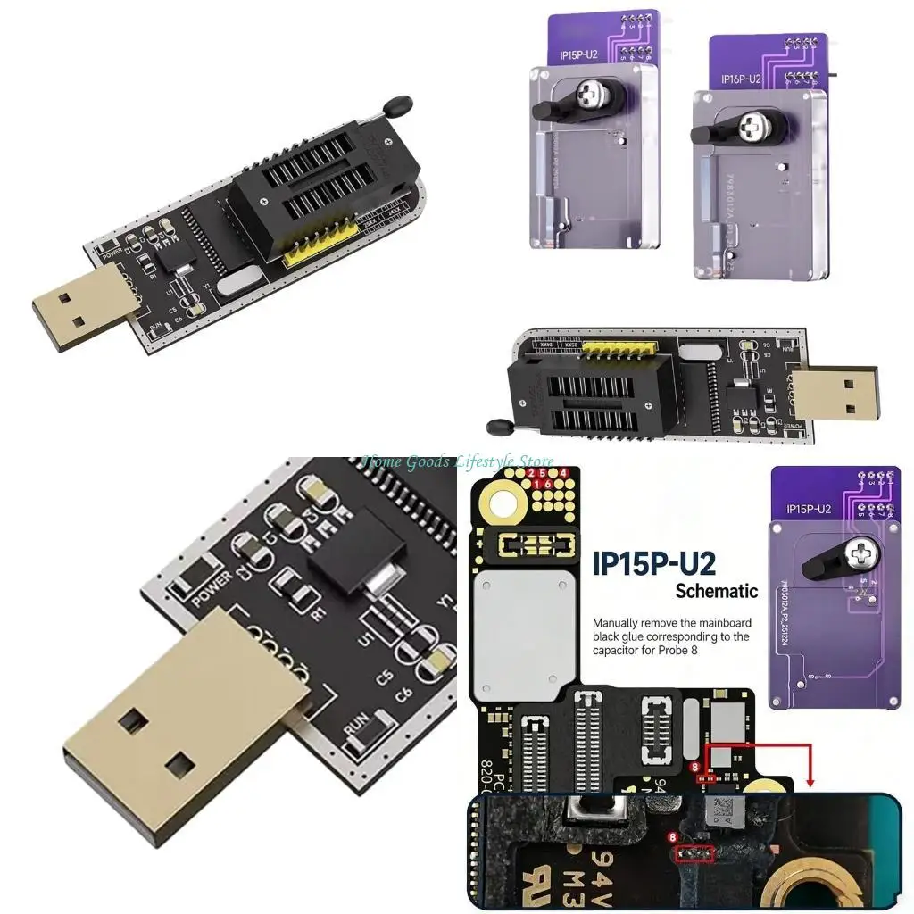 

E74E портативное устройство для неразрушающей зарядки IC-кодировщиков для 15Pro 15ProMax 16Pro 16ProMax, позволяющее без