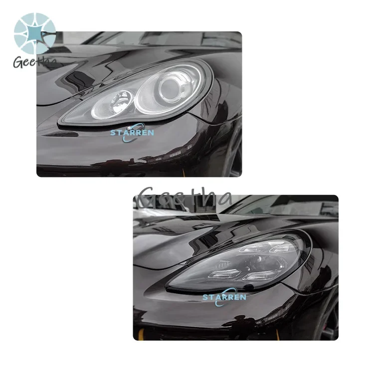 

Новые матричные светодиодные фары (LED) 970 2010-2013, обновленные до версии 2018-2022, в сборе, Plug & Play, тонированные, для Porsche Panamera
