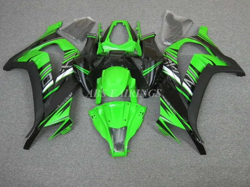 4Gifts New ABS Fairings Kit Fit For KAWASAKI ZX-10R ZX10R 2011 2012 2013 2014 2015 11 12 13 14 15 Bodywork Set Green Black