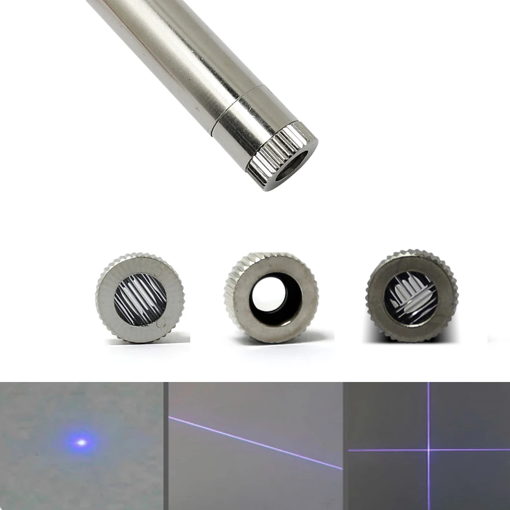 405nm 5mW Dot Line Cross Blue Laser Module Diode Adjustable Focus Laser