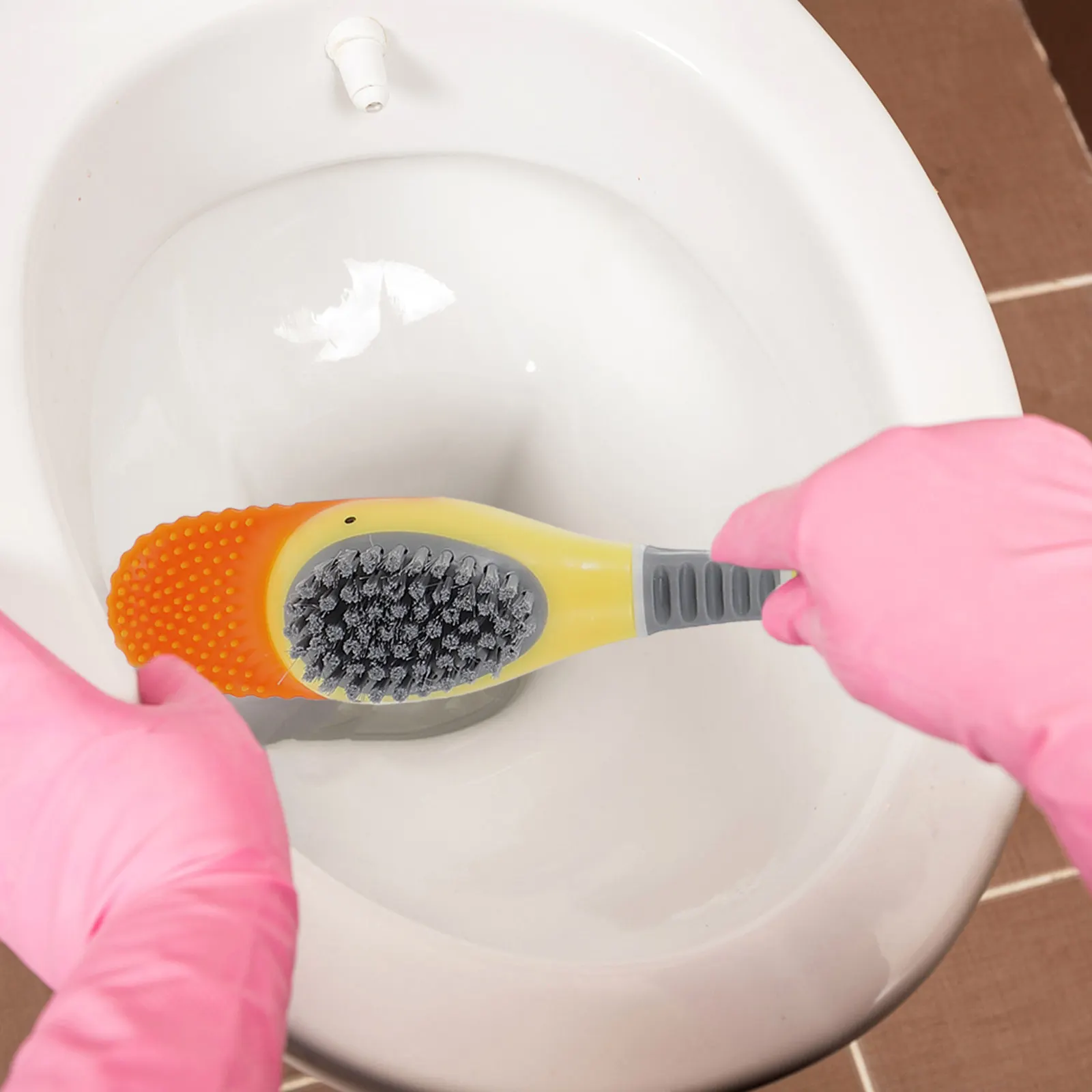 

Набор из 1 предмета: Износостойкая щетка для унитаза, компактный дизайн для экономии места, глубокая очистка, эргономичная конструкция для ежедневной уборки