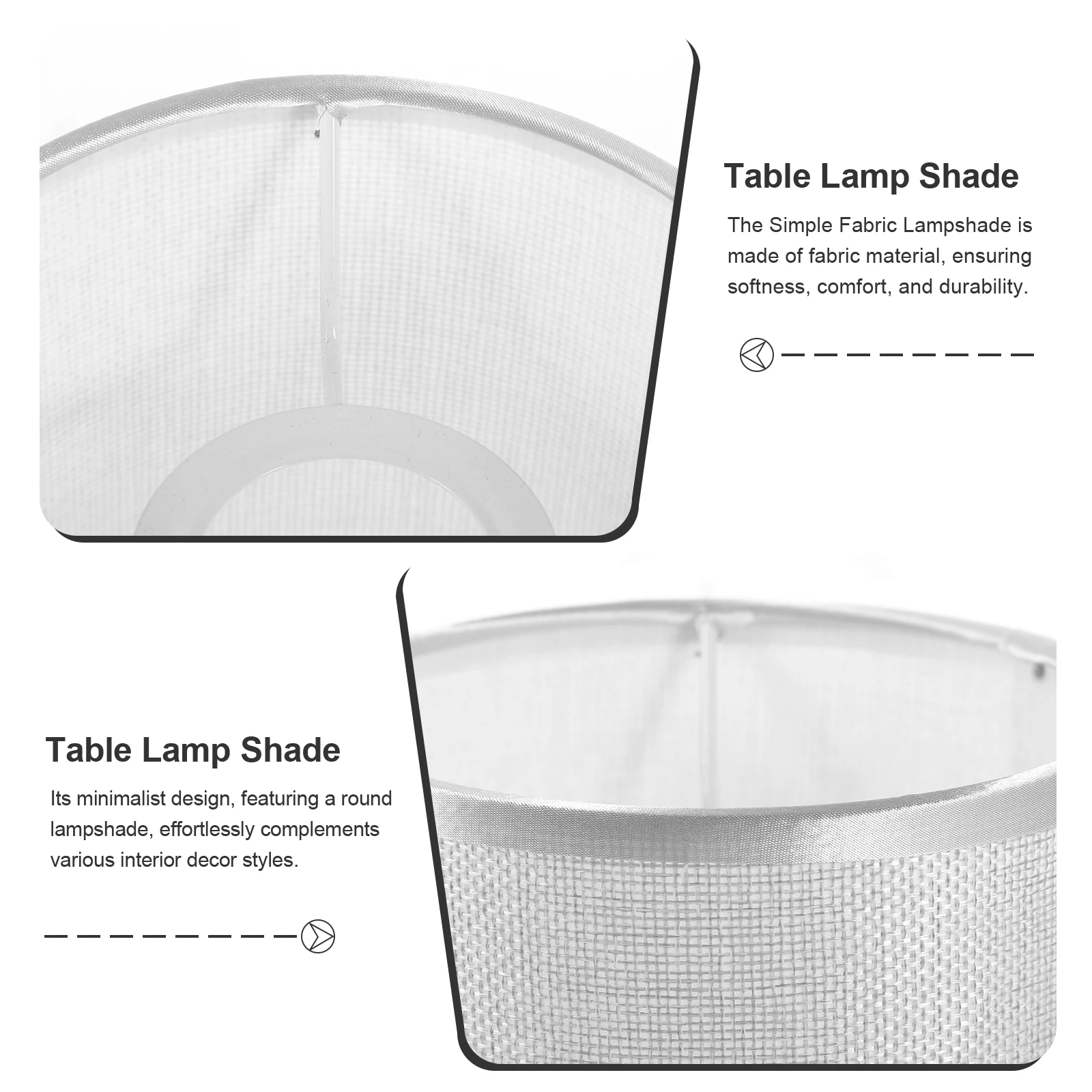 

Round Lampshade Table for Vertical Lampshades Light Fabric Small Nightstand Desk