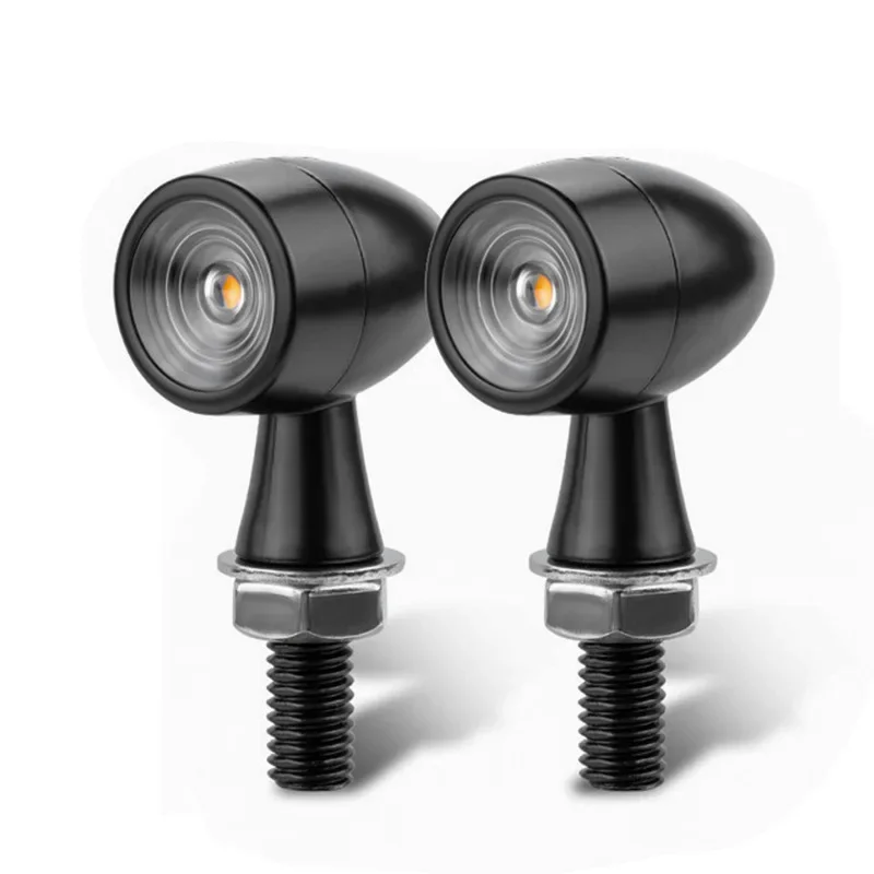 

yj22 Suitable for motorcycle LED turn signal metal retro small turn signal
