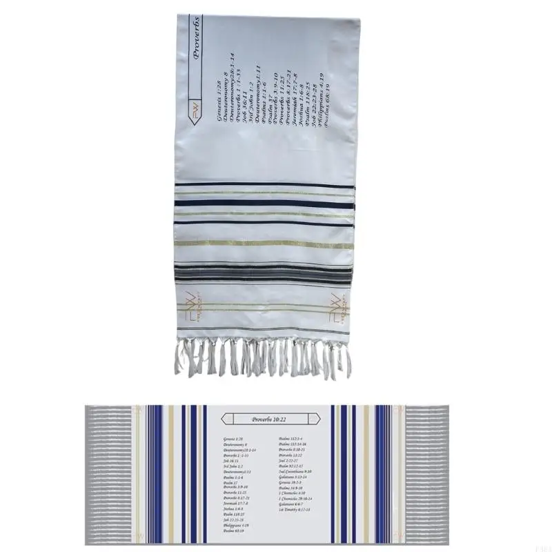 P88A Messianic Tallit Talit Prayer Shawl 71 "x20" ชุดสวดมนต์มุสลิมเสื้อผ้าอิสลามผ้าพันคออุปกรณ์เสริมหัวห่อศีรษะ