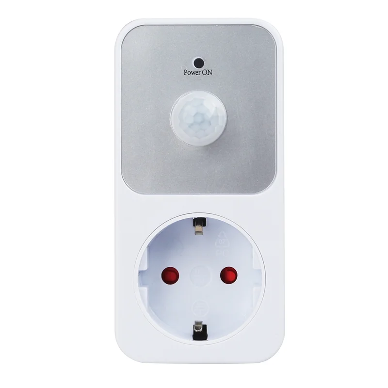Durable-1 Piece PIR Sensor Socket Lamp Holder 110-240V PIR Infrared Detection 120° Degree Wide Angle Automatic Induction EU Plug