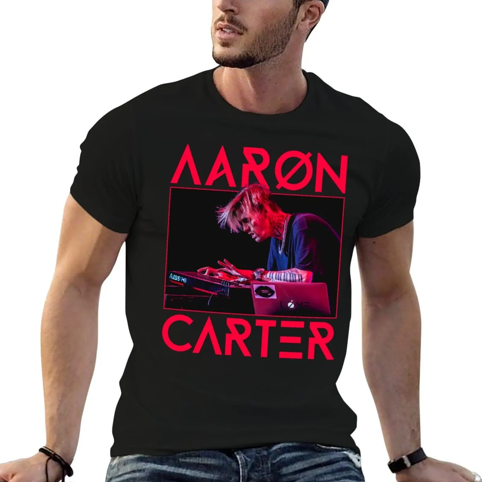 Aaron Carter T-Shirt Essential Solid Color T-Shirt