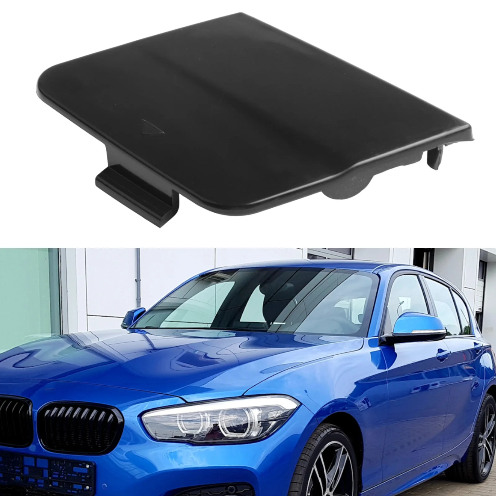 For BMW 1 Series F20 F21 2010-2015 Rear Bumper Tow Hook Cap Cover Replacement Part for Broken or Damaged Components