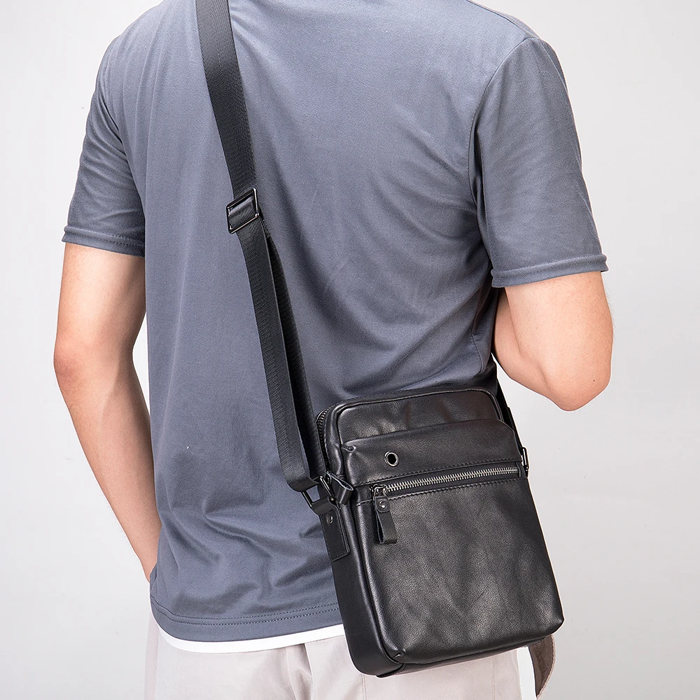 MVA Men's Cowhide Messenger Bag Casual Man Bag Shoulder Leather Crossbody Shoulder Bags For Men My Orders Trending Product  8717