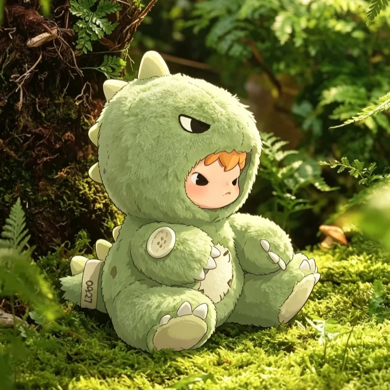 POP MART Hirono Dino Plush Doll Pendant Mystery Box Blind Bag - Cute Anime Figure Desktop Toy Collection Guess Bag