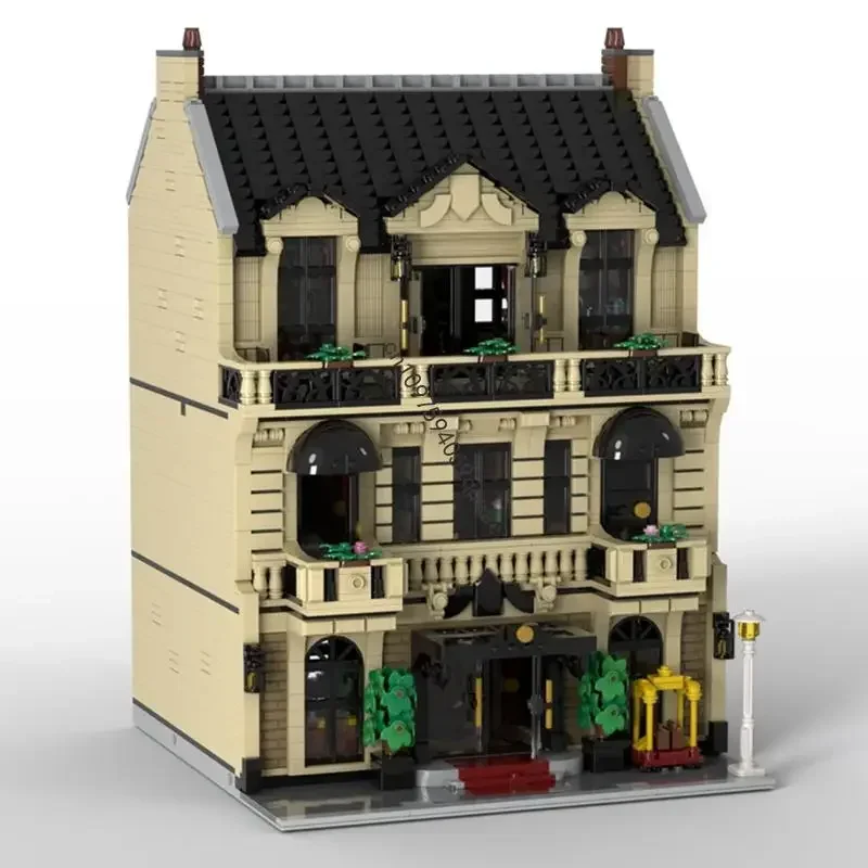 

New 5424Pcs City Hot Selling Street View Moc Modular Hotel Model Custom Puzzle Diy Creative Ideas Kids Toys Birthday Gifts