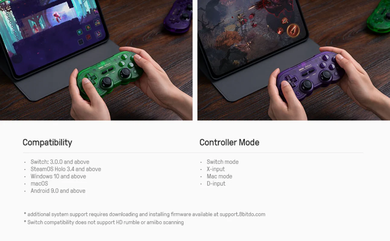 8Bitdo SN30 Pro Bluetooth-геймпад с эффектом Холла, беспроводной игровой контроллер, Nintendo Switch, MacOS, Android ПК, SteamOS Raspberry Pi