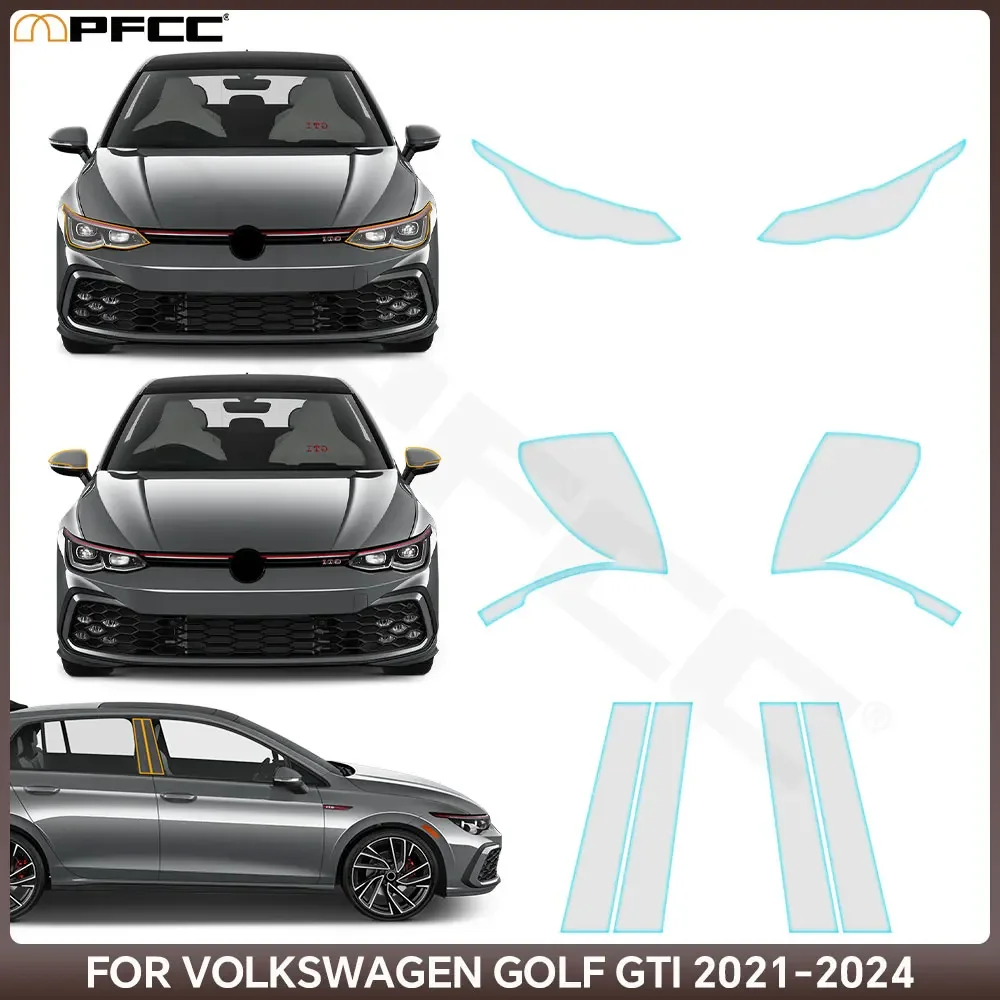 

PPF for Volkswagen GOLF GTI 2021-2024 8.5Mil Pre Cut Paint Protection Film Transparent Wrap Clear Protective Sticker