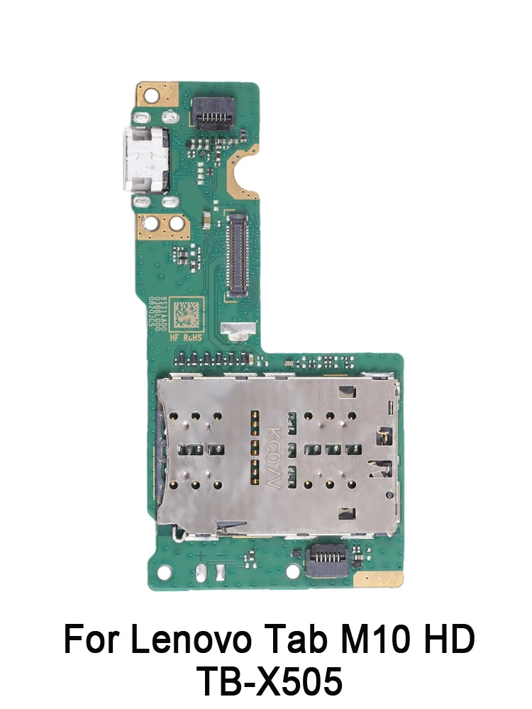 

For Lenovo Tab M10 HD TB-X505 USB Charging Port Board With SIM Card Holder Socket Replacement Part