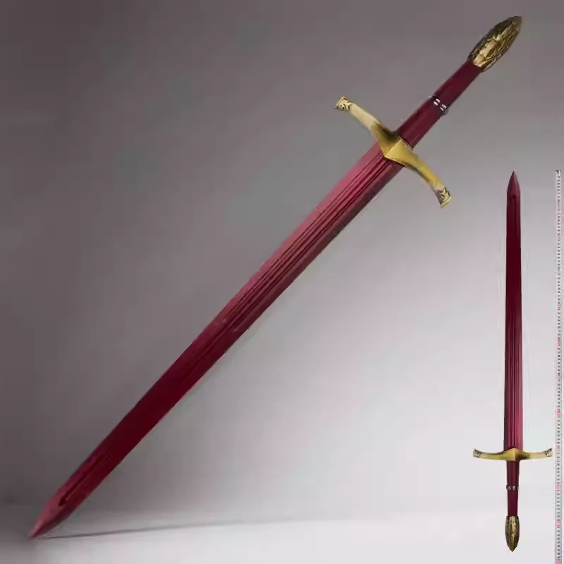 Medieval red Oath Sword: A Song of Ice and Fire, James with sword cosplay film katana, stainless steel blade not sharp, role
