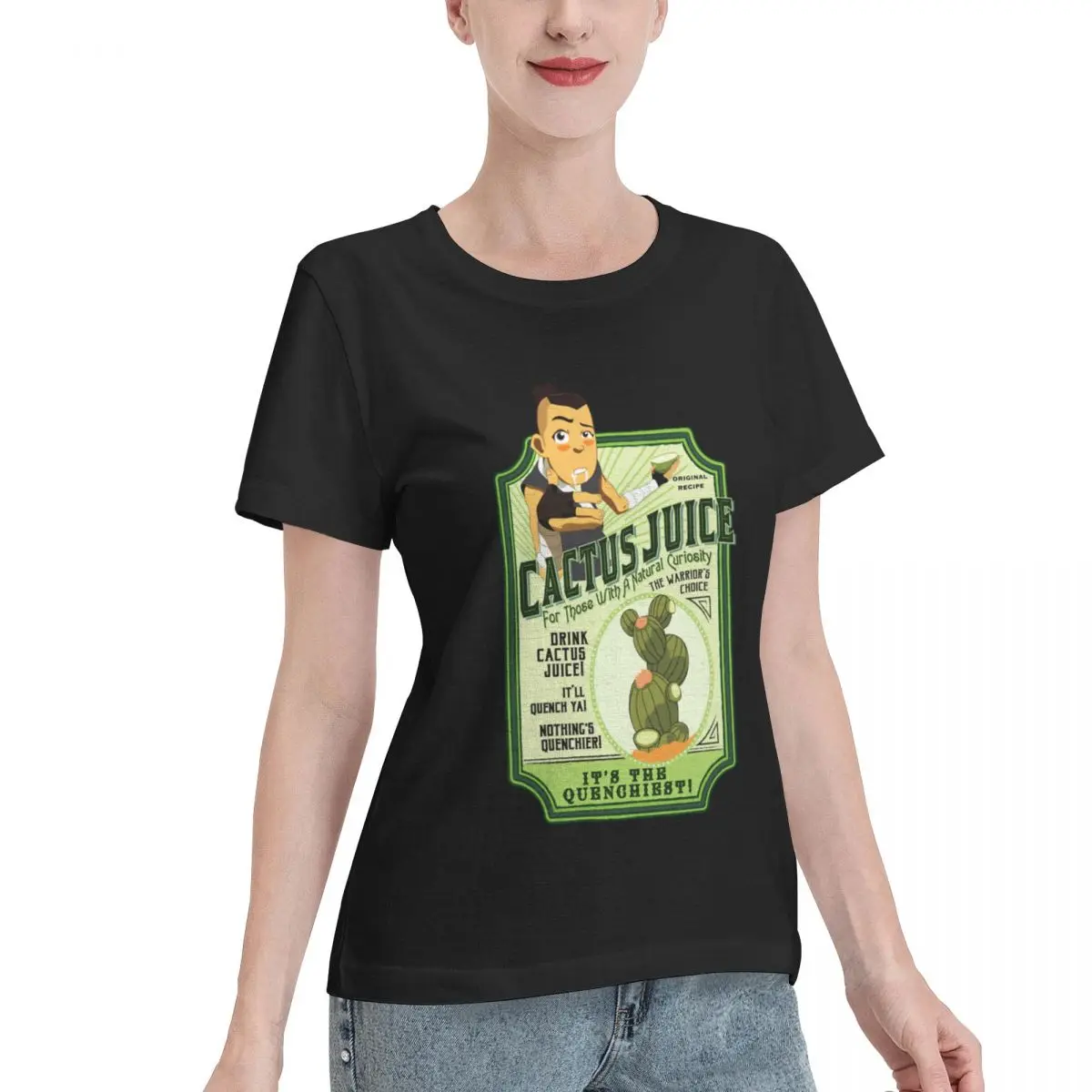 Autumn Inner Drink Cactus Juice Women's T-shirt Lightweight Outfit Loose Women Tshirt