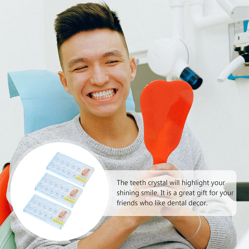 

30Pcs Shiny Dental Crystal Teeth Decor Accessories Glittering Reflection Surfaces Attractive DIY Tooth Jewelry