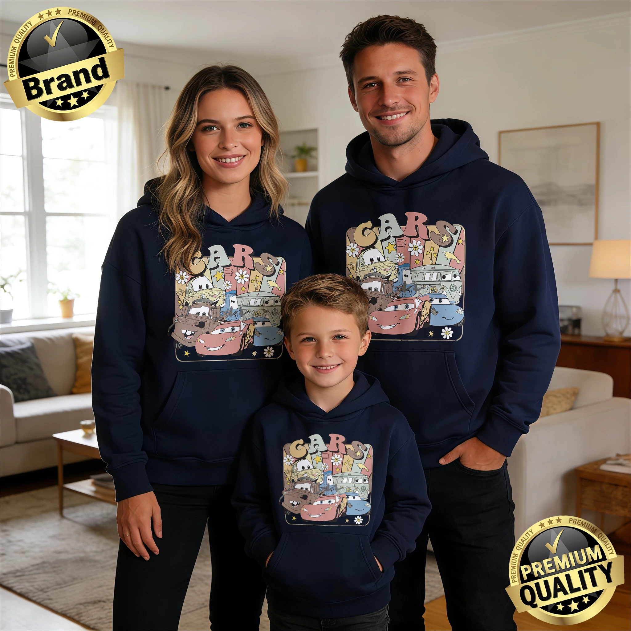 

Худи «Молния МакКуин» для всей семьи, осень-зима 2026, модная теплая хлопковая толстовка, свободная повседневная куртка унисекс