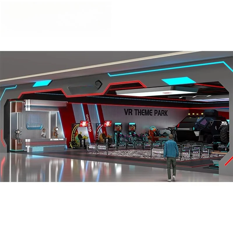 VR Theme Park Kids Indoor Multiplayer Arcade Gaming 3D Flight Simulator Virtual Reality 7D Outdoor Amusement Park Game Machine