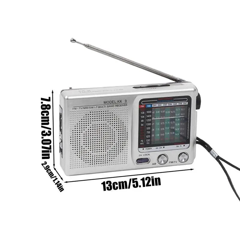 Portable Radio AM FM Radio With Loud Speaker Retro Good Signal Electronics Device For Good Signal And Clear Sound For Home