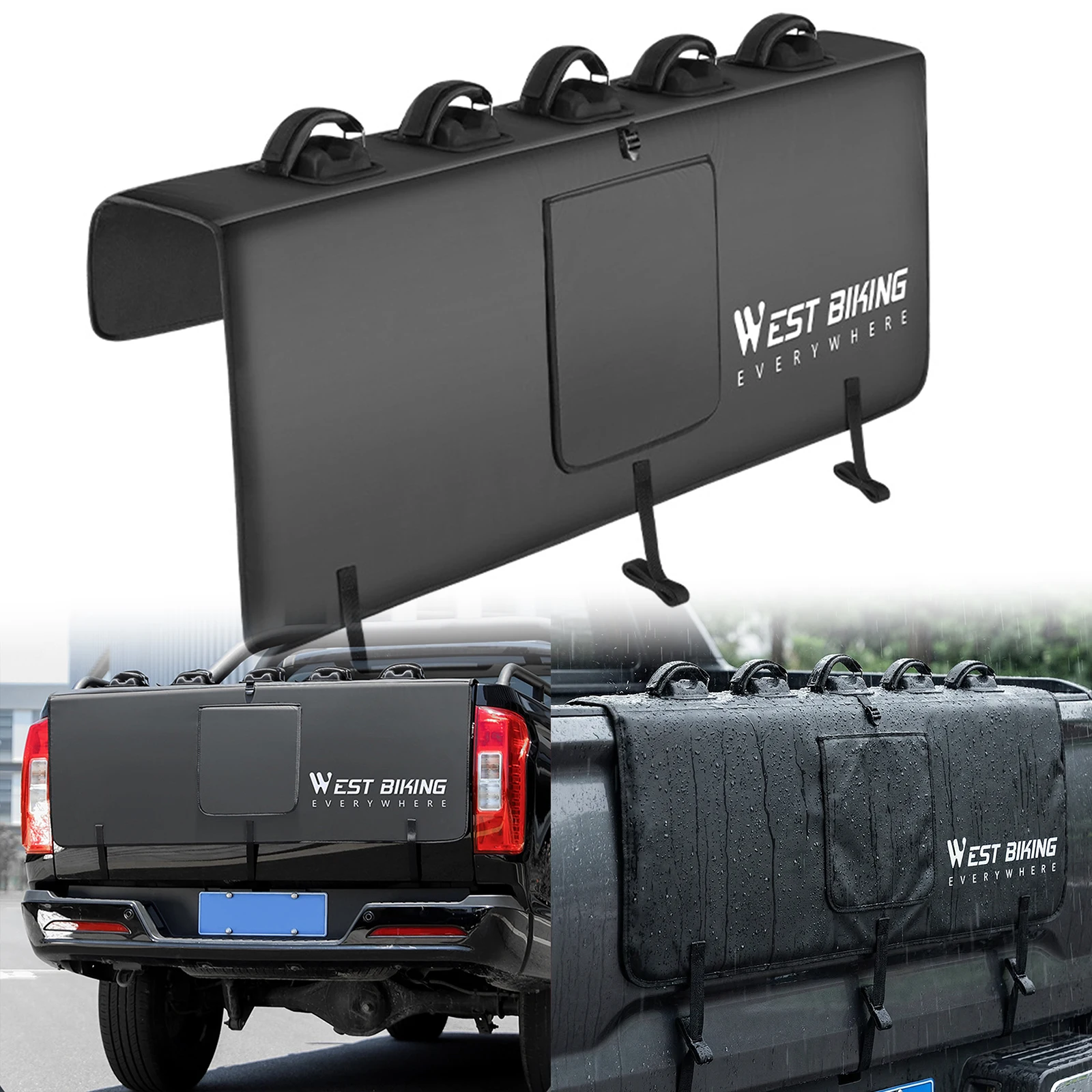 

Водонепроницаемый мягкий багажник для горного велосипеда на заднюю дверь пикапа с карманом для инструментов