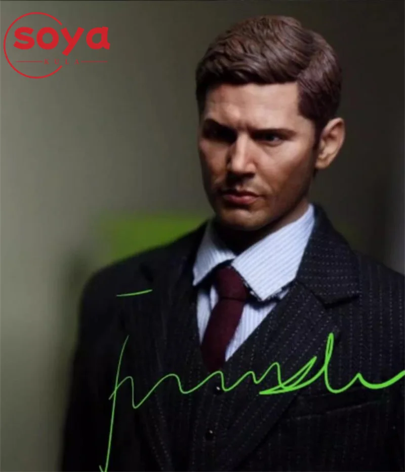 Escala 1/6, cabeza esculpida de Dean Winchester, modelo tallado apto para muñecas de cuerpo de figura de acción de soldado masculino de 12"