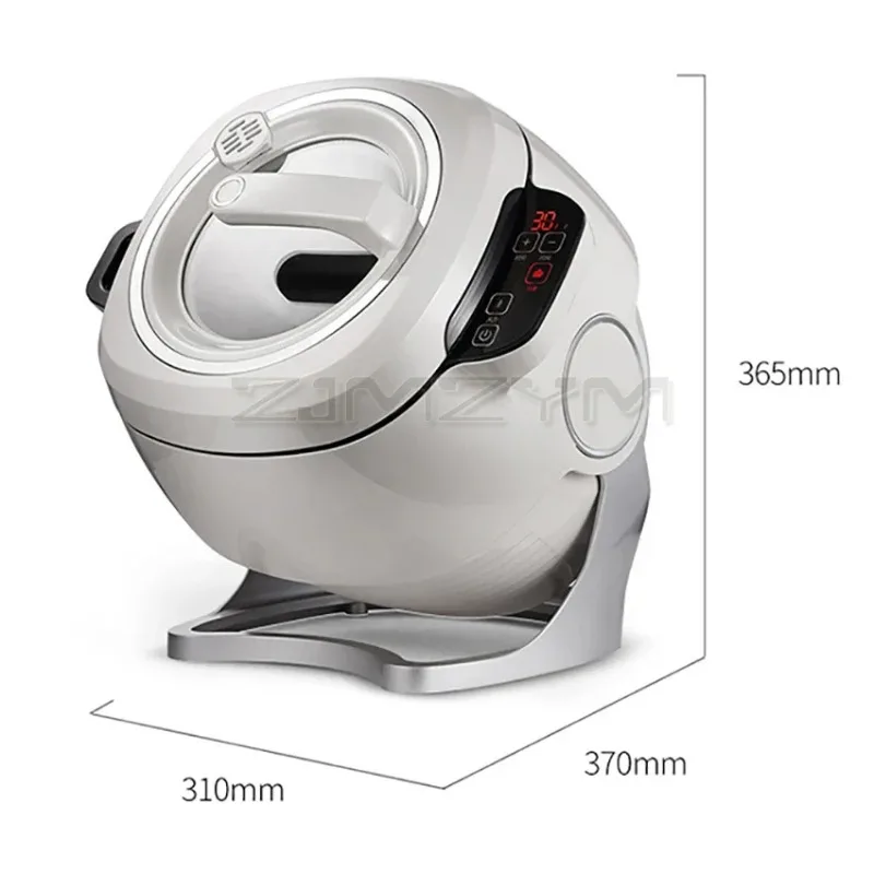 6L Multi Cooker Full Automatic Intelligent Cooker Stir Frying Cooking Machine Non-stick Cooking Wok Pot Touch Panel Cooker Robot