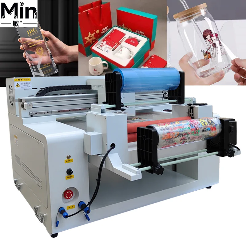 Multicolor 60*50cm Roll To Roll UV DTF Printer Flatbed UV DTF Film Sticker Printing Machine