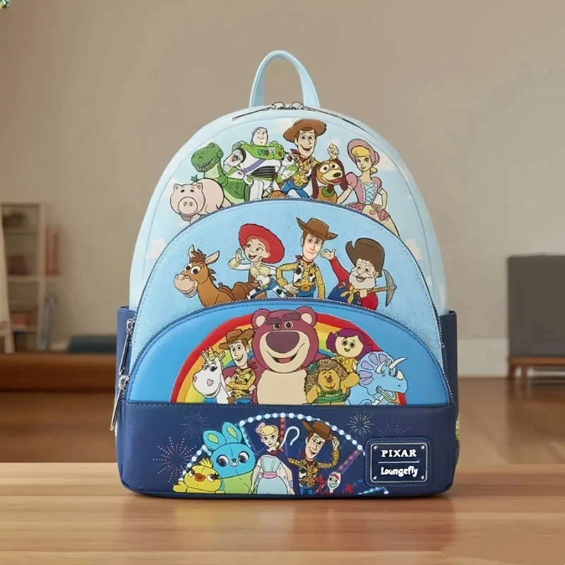 

Мини-рюкзак Pixar Toy Story — легкая сумка с 3 карманами для детей, школьная сумка с официальным персонажем фильма, подарок для мальчиков и девочек