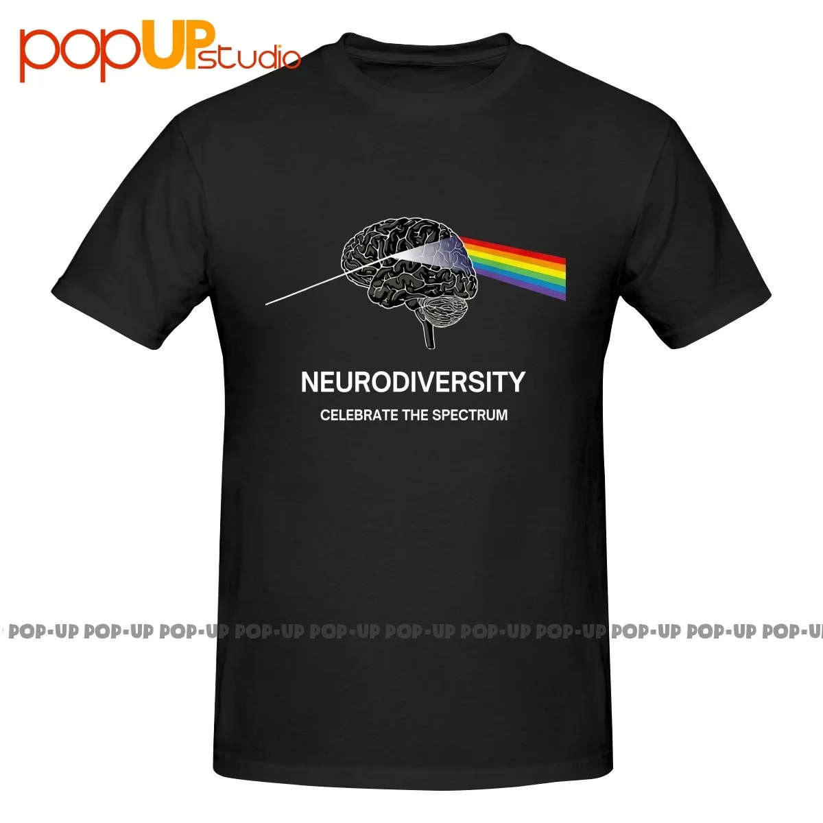 Neurodiversity Autism Spectrum Asd Adhd Rainbow Brain P-20 Shirt T-shirt Tee Gift Best Quality