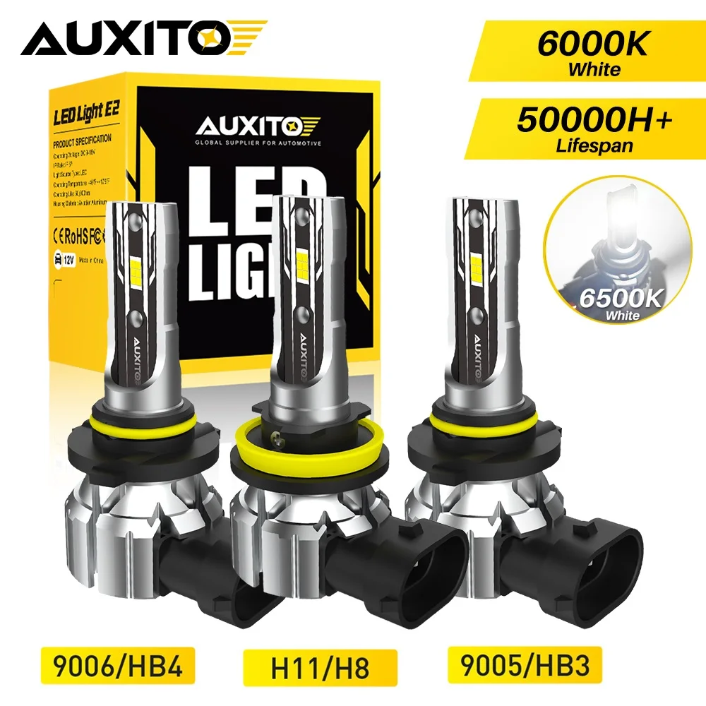 AUXITO 2 قطعة Canbus H8 H11 LED المصباح 16000LM 9005 HB3 HB4 9006 سيارة LED لمبات DRL الضباب الخفيف لشركة فولكس فاجن باسات تويوتا نيسان مازدا