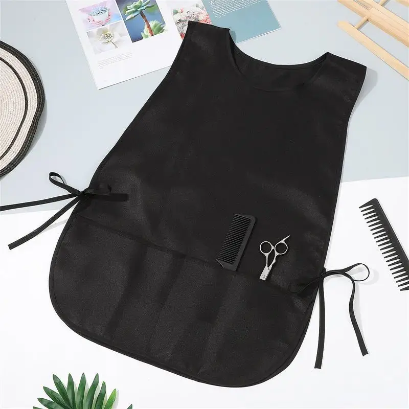 

Black Professional Stylist Apron Waterproof Hairdressing Coloring Shampoo Haircuts Cloth Wrap Hair Salon Tool Duty Work Apron