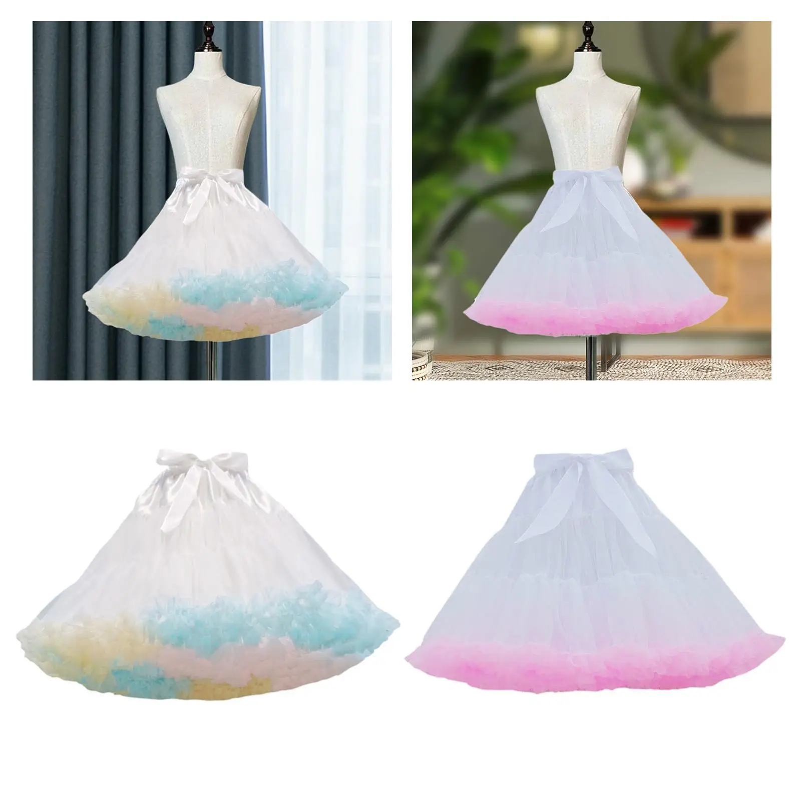 

Женская тюлевая юбка-пеньюар 45 см с эластичным поясом для косплея