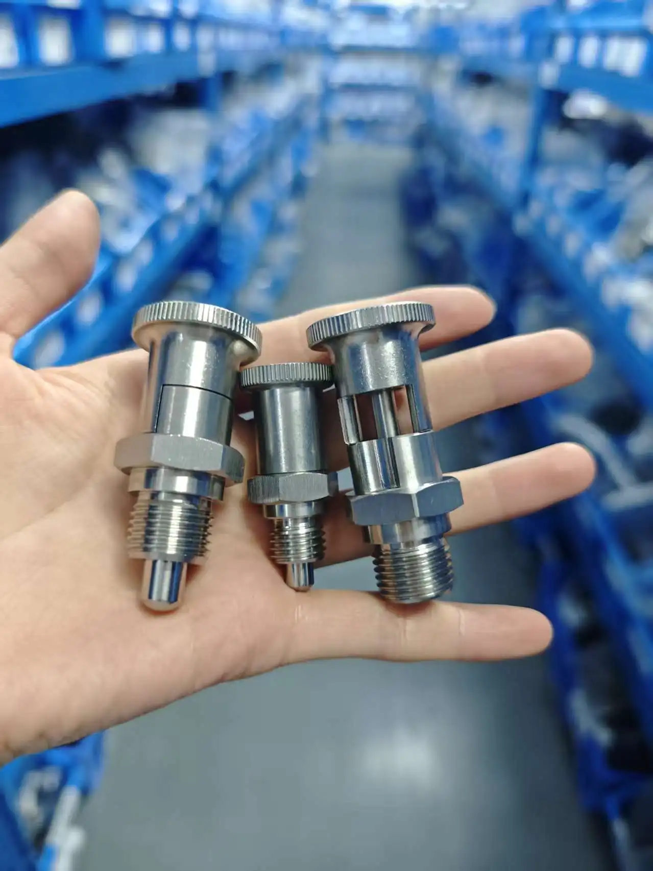 Factory In Stock All Stainless Steel  VCN215  Self Locking/Reture Type Indexing Plungers Pull Pin Spring Plunger M10 M12 M16 M20