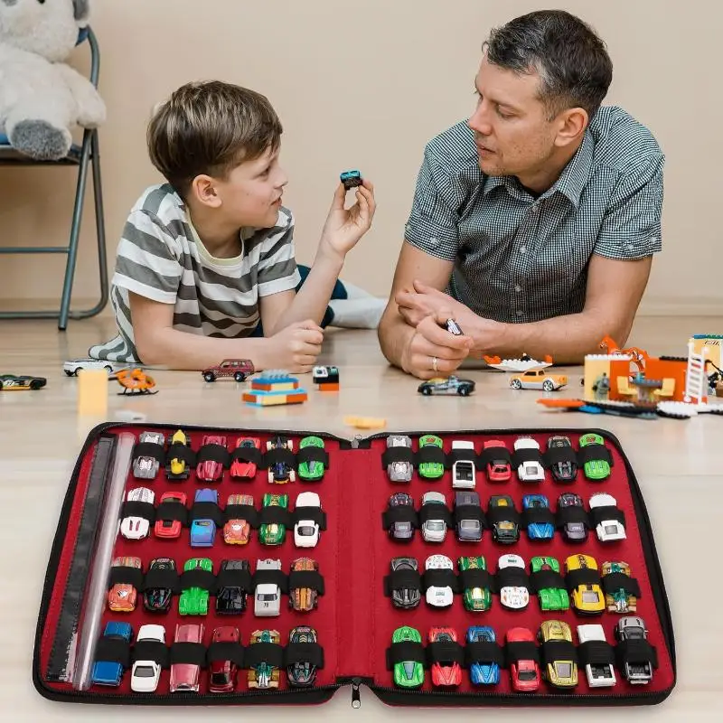 حقيبة تخزين محمولة لسيارات الألعاب، حقيبة تخزين لسيارات لعبة الأطفال، حاوية حمل محمولة لسيارات الألعاب #3