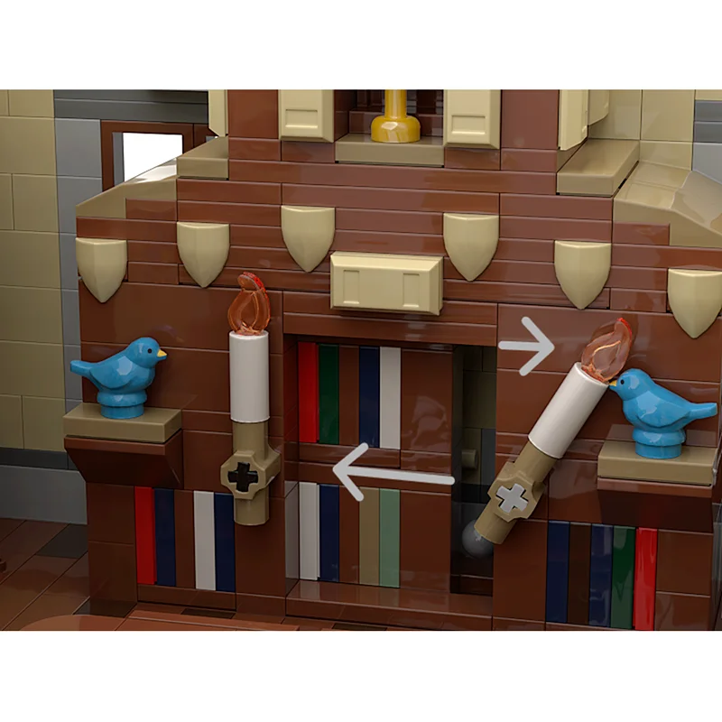 نموذج بناء المدينة المعيارية Moc متجر وحدات عتيقة # 10 كتل تكنولوجيا هدايا بناء لعبة عيد الميلاد DIY #5