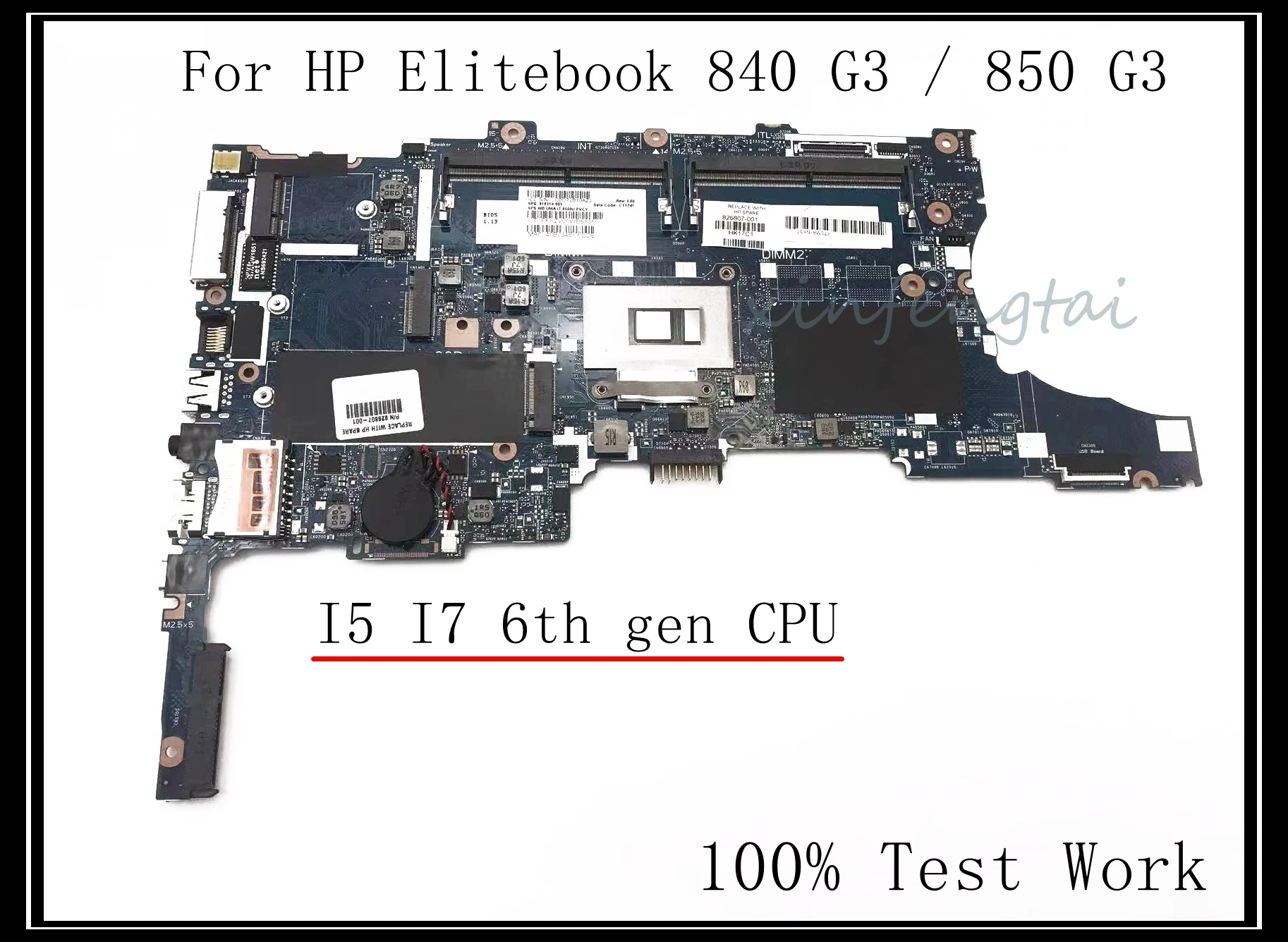 

6050A2822301-MB-A01 For HP EliteBook 840 850 G3 Laptop Motherboard DDR4 6050A2892401 6050A2728501 Wiht I5 I7 CPU 100% Test Work