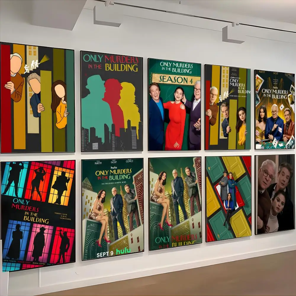 drama comedy O-Only Murders in the Building Poster retro art restaurant bar decoration