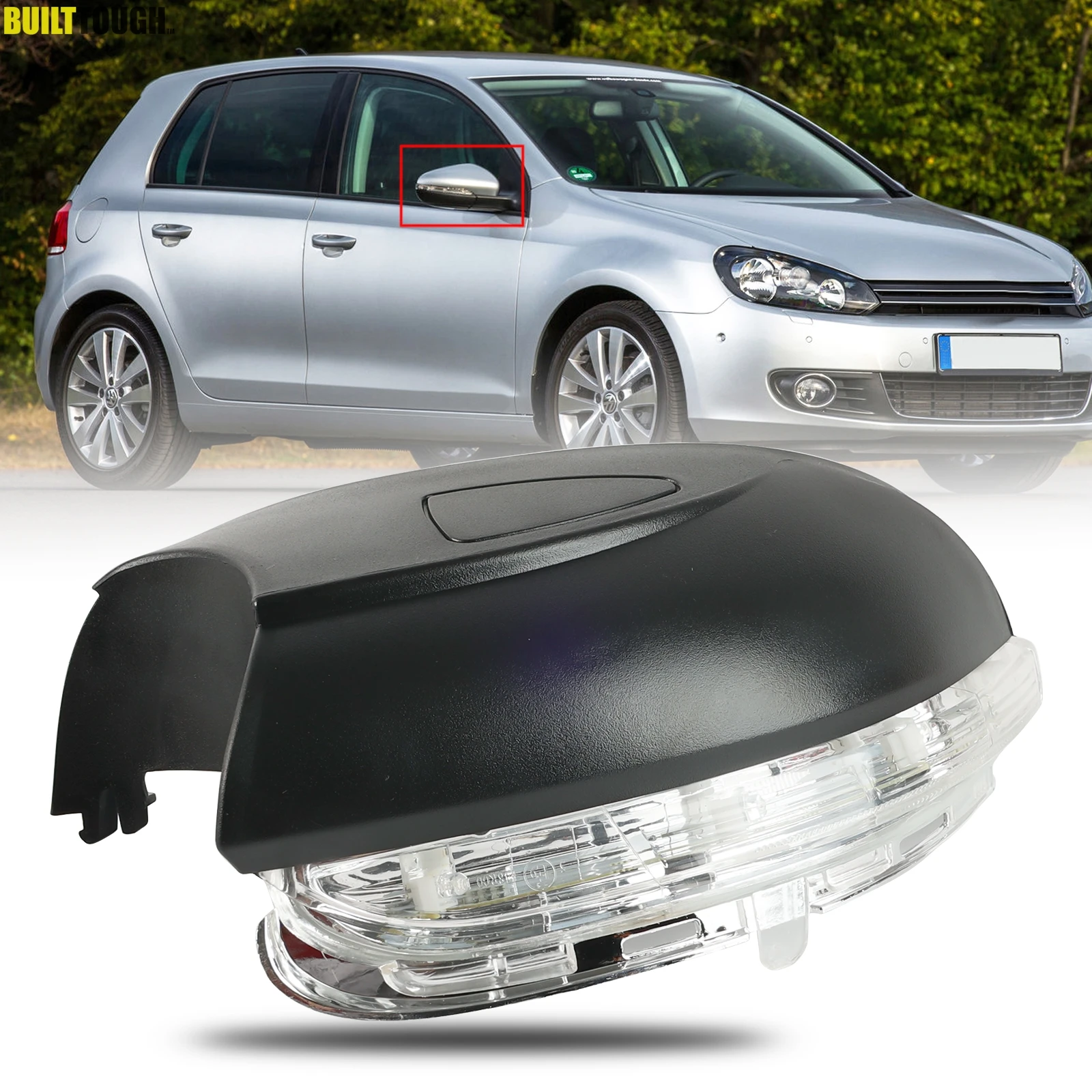 

12V Right For VW Golf 6 Mk6 Hatchback 2008-2013 Car Rearview Mirror Turn Signal Lamp LED Dynamic Side Light Indicator
