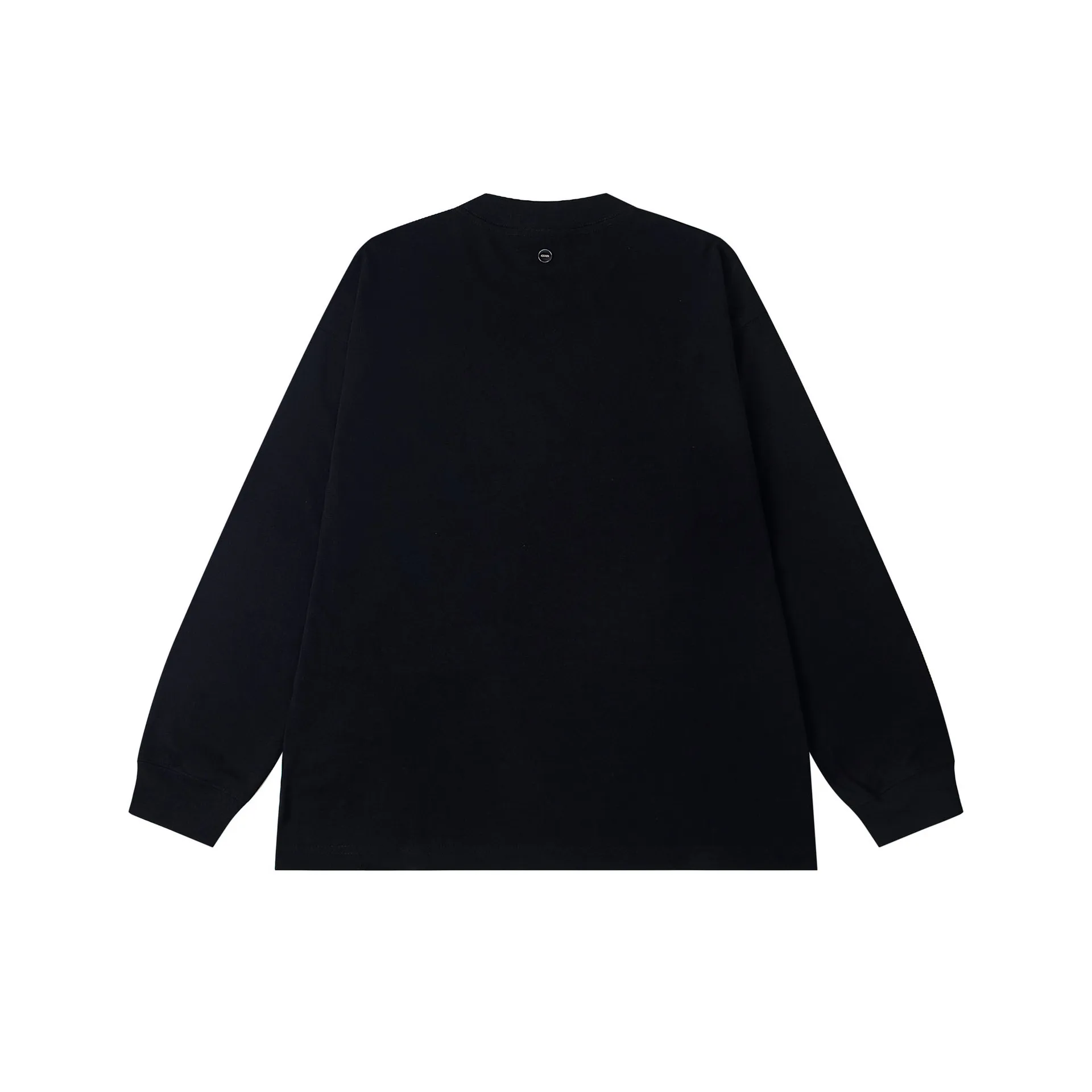 Goodbrand New 2026 Letter Cutout Diamond Pattern Long Sleeve Crew Neck T-Shirt Unisex Oversized Casual