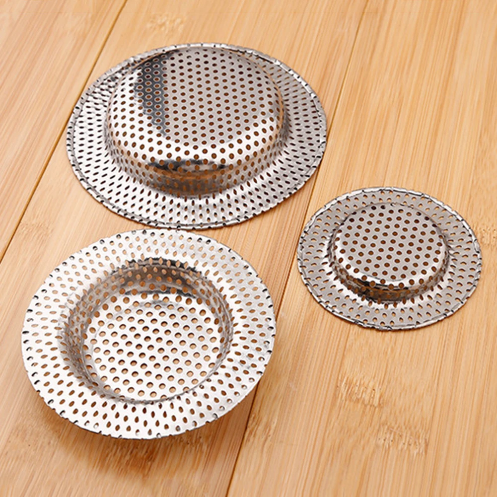 Water Sink Filters Sink Mesh Strainer Kitchen Tool Stainless Steel Bathroom Floor Drains Cover Shower Hair Catche Stopper Tools