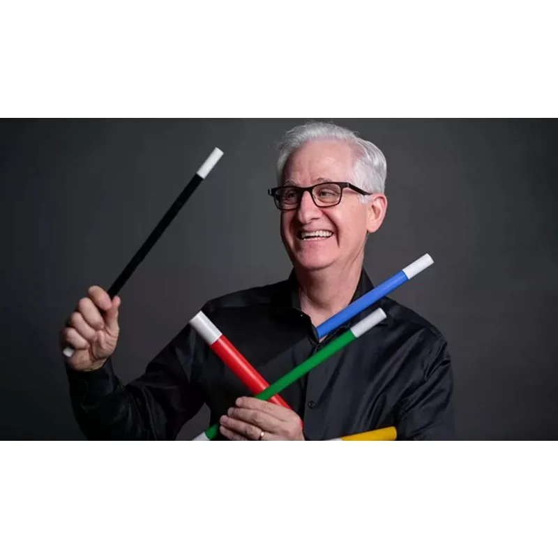 AmazeWands by Danny Orleans Multiplying Wands Magic Trick Color Changing Wand Stage Comedy Magic Props Professional Magician