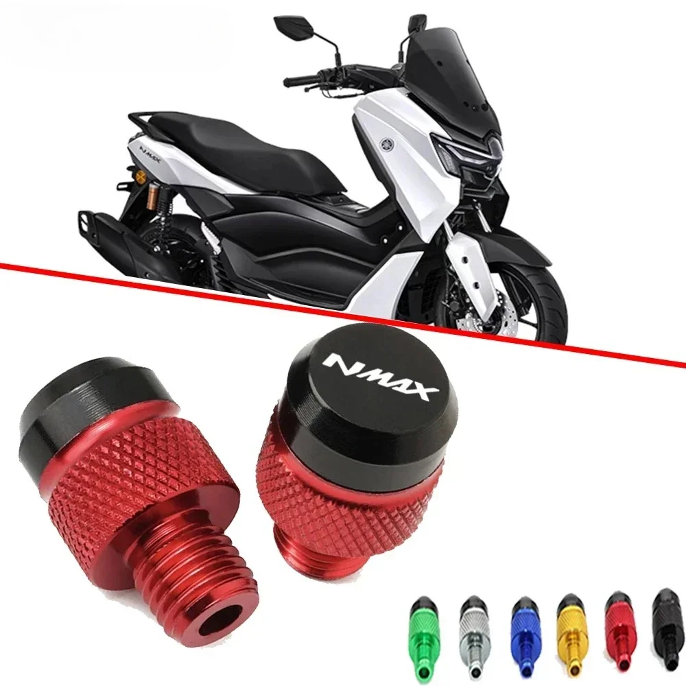 Motorcycle Accessories CNC Aluminum mirror hole plug screw bolt 5 Colours 2025 NEW For YAMAHA NMAX 125 155 NMAX125 NMAX155 N-MAX