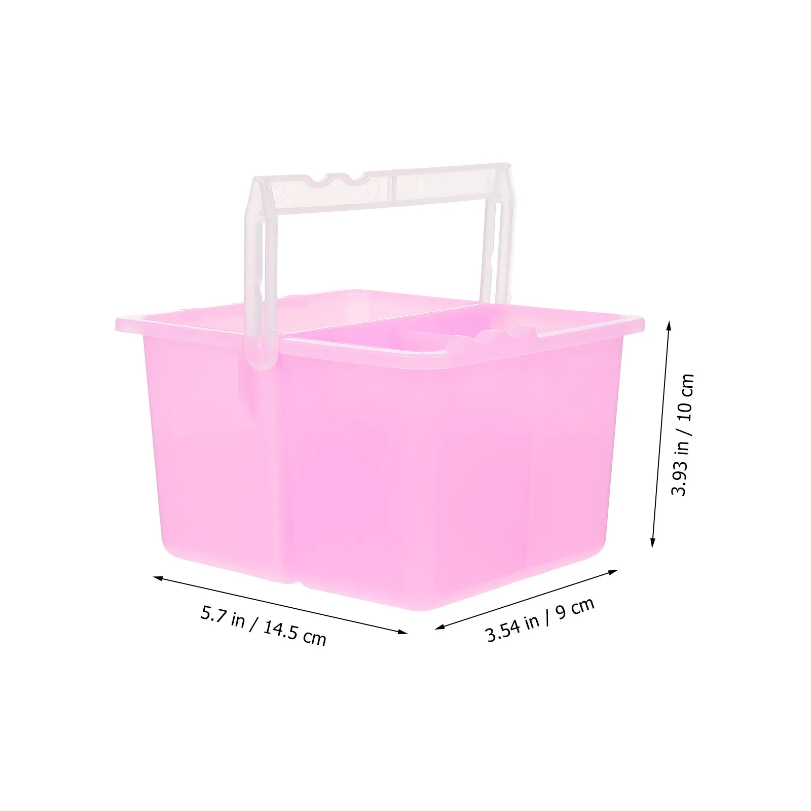 2Pcs Wash Brush Basin Plastic Painting Bucket for Artists Multi Functional Color Mixing Container with Handle Portable Art