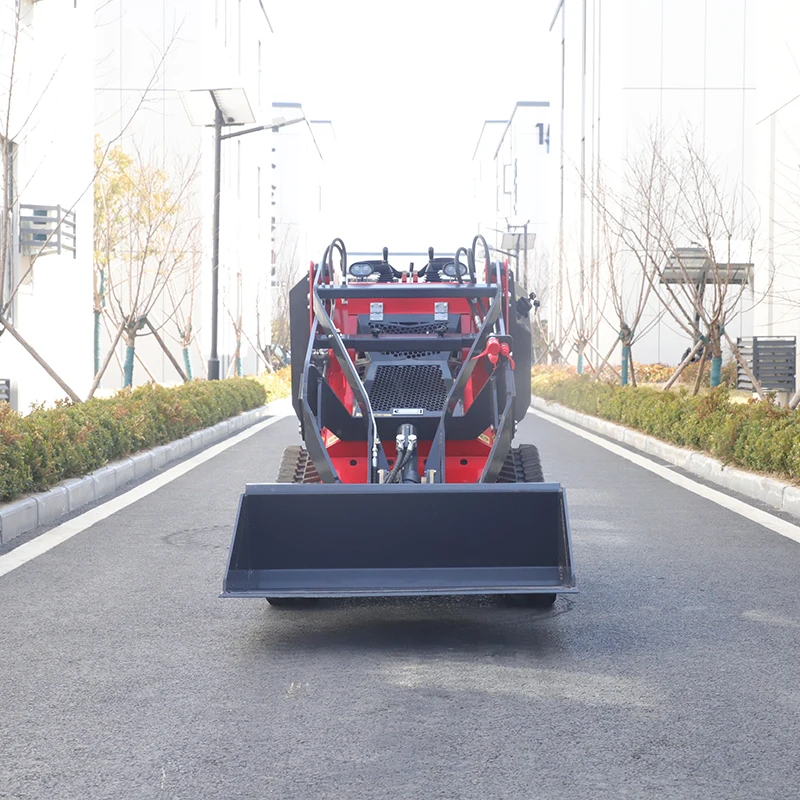 Pala compatta agricola Pala cingolata alimentata a diesel con secchio 4 in 1 per Ranch agricolo