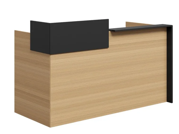 Customized Modern White Solid Wooden Reception Desk For Hospital Mall Outdoor Use-Waterproof Dust-proof 6-Year Warranty