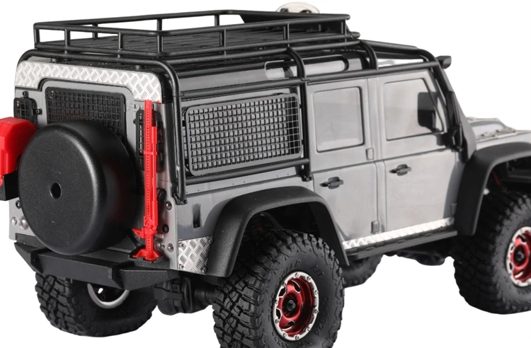 Płyta ślizgowa w górnej części tylnej obudowa samochodu metalowa dekoracyjna naklejka dla Traxxas Trx-4m 1/18 Defender