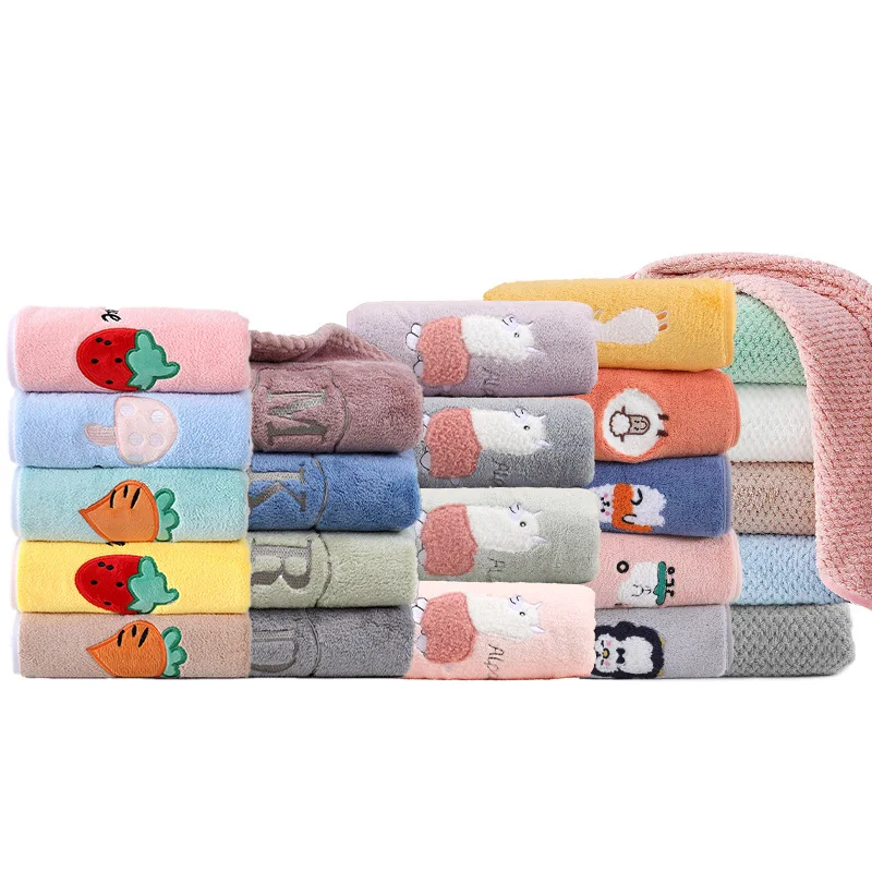 Quick-Drying Coral Fleece Towel with Superior Water Absorption and Stunning Printing Patterns for Ultimate Comfort and Style