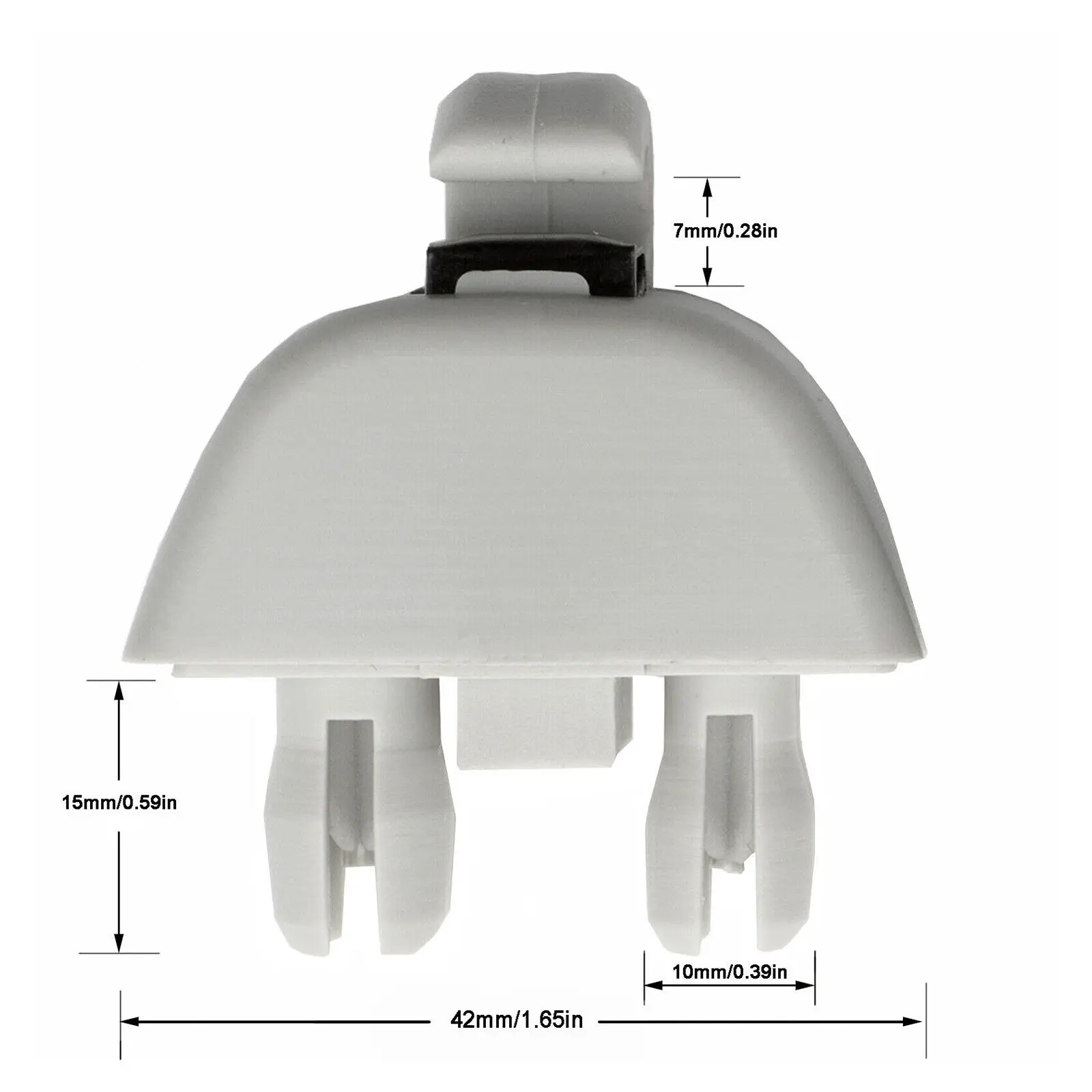 2 قطعة مشبك حاجب الشمس الداخلي لسيارة VW Polo 5 6R Vento GTI Passat B7 Up Jetta 2012-2015 6R0857561 1S0857561 متين وسهل التركيب