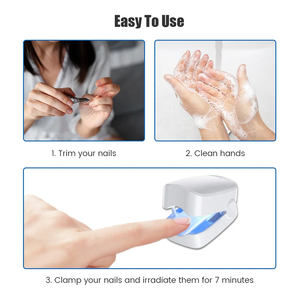 Mini Nail Fungus Laser Treatment Device Repair Toenail Fingernail Fungus Treat Onychomycosis Therapy Cure Effectively Remover